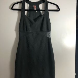 Free people grey body con dress